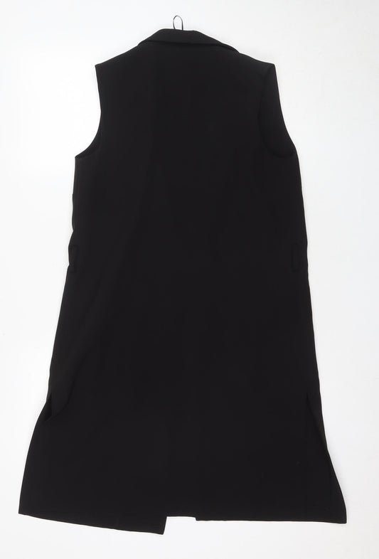 Jane Norman Black Waistcoat Women Size 8 New