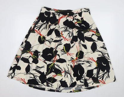Warehouse Women's Multicoloured Floral A-Line Skirt Size 14