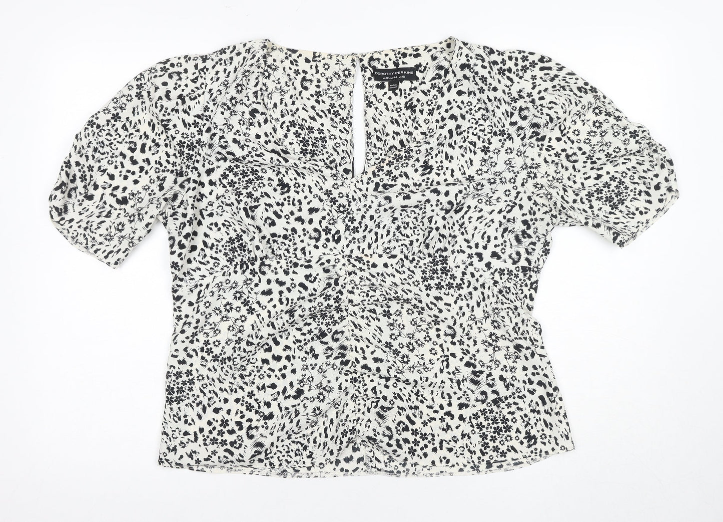 Womens UK Size 16 Dorothy Perkins Multicoloured Basic Blouse