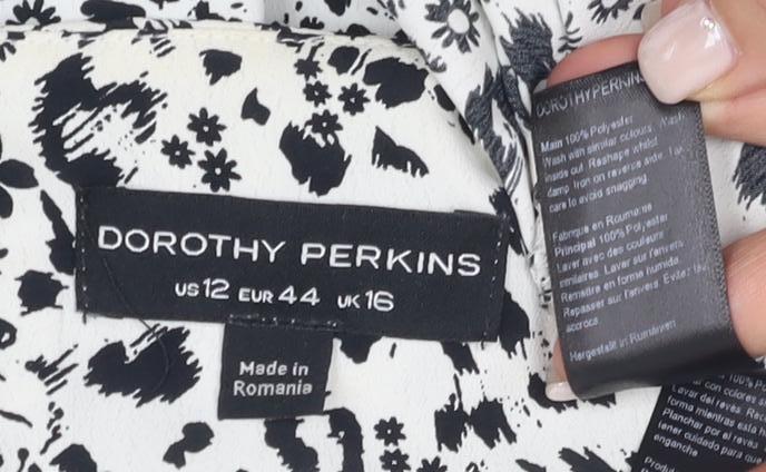 Womens UK Size 16 Dorothy Perkins Multicoloured Basic Blouse