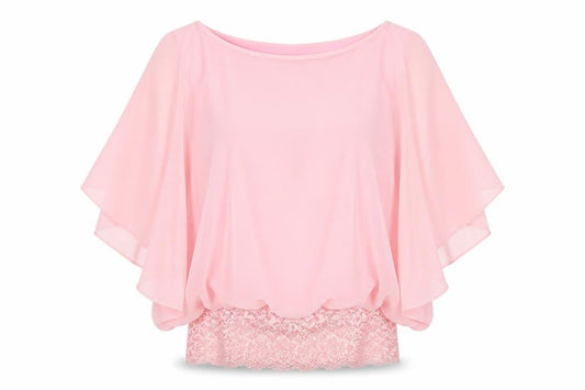 Womens UK Size 12 David Emanuel Pink Kimono Blouse