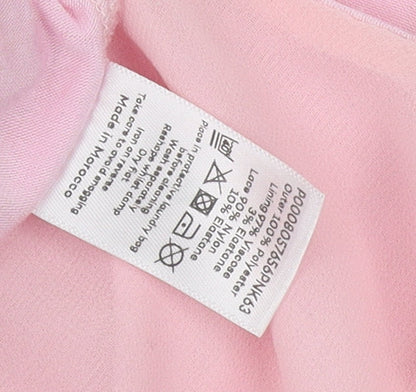 Womens UK Size 12 David Emanuel Pink Kimono Blouse