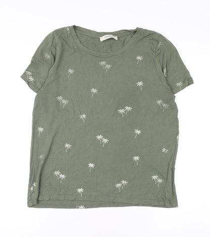 Womens UK Size L Oasis Green Basic T-Shirt
