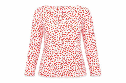 Marks & Spencer Women's White Heart Print T-Shirt