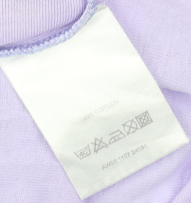Womens UK Size 10 White Stuff Purple Basic T-Shirt