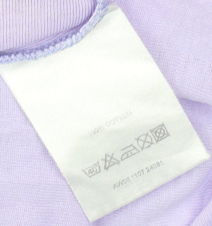 Womens UK Size 10 White Stuff Purple Basic T-Shirt