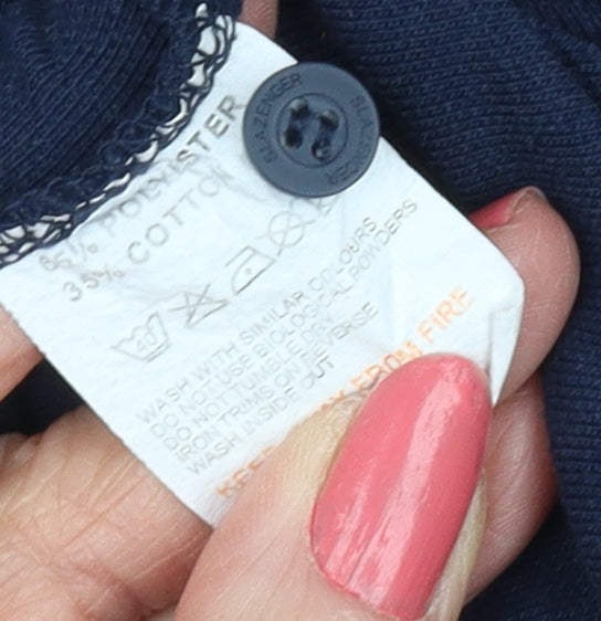 Slazenger Men's Blue Short Sleeve Polo M