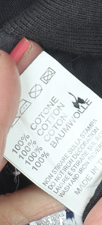 Baci & Abbracci Men's Black Polo in Size M with Logo