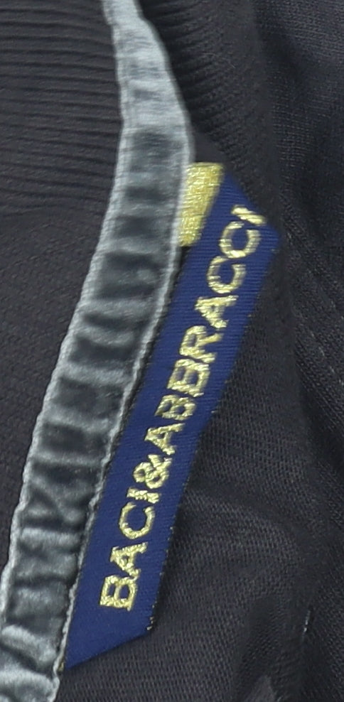 Baci & Abbracci Men's Black Polo in Size M with Logo