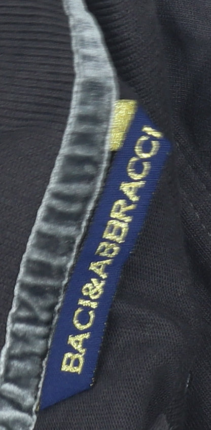 Baci & Abbracci Men's Black Polo in Size M with Logo