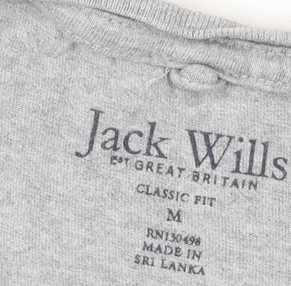 Jack Wills Men's Grey Medium Classic Cotton T-Shirt