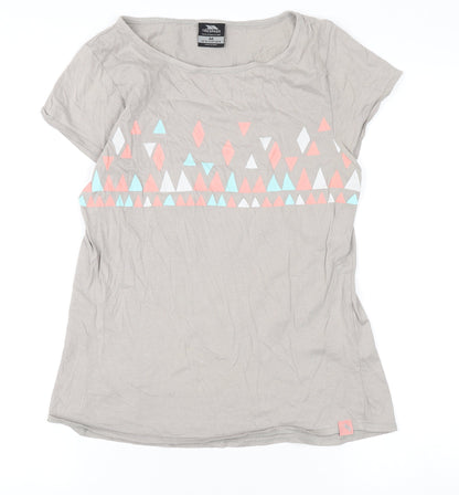 Womens UK Size 12 Trespass Beige Basic T-Shirt