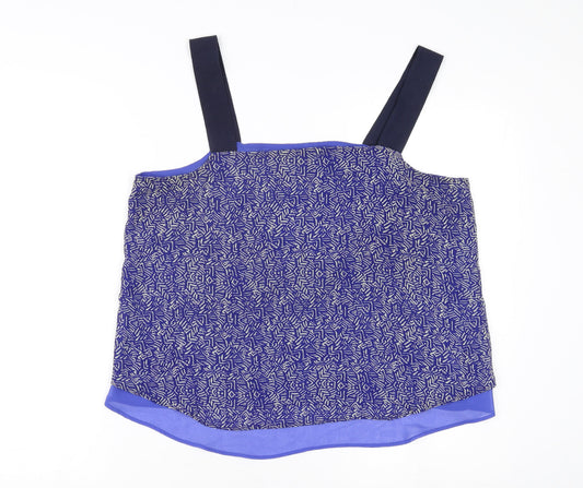 Womens UK Size 14 NEXT Blue Camisole Tank