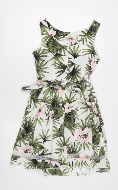 Dorothy Perkins Women's Floral A-Line Dress Size 10