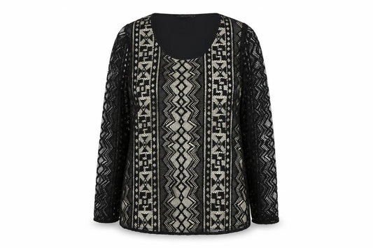 Womens UK Size 16 Marks and Spencer Black Tunic Blouse