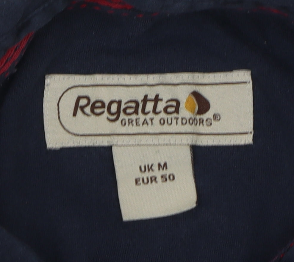 Regatta Men's Blue Striped Polo Shirt M