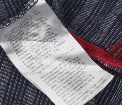 Regatta Men's Blue Striped Polo Shirt M