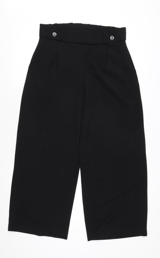 Jacqueline de Yong Women's Black Wide-Leg Trousers L