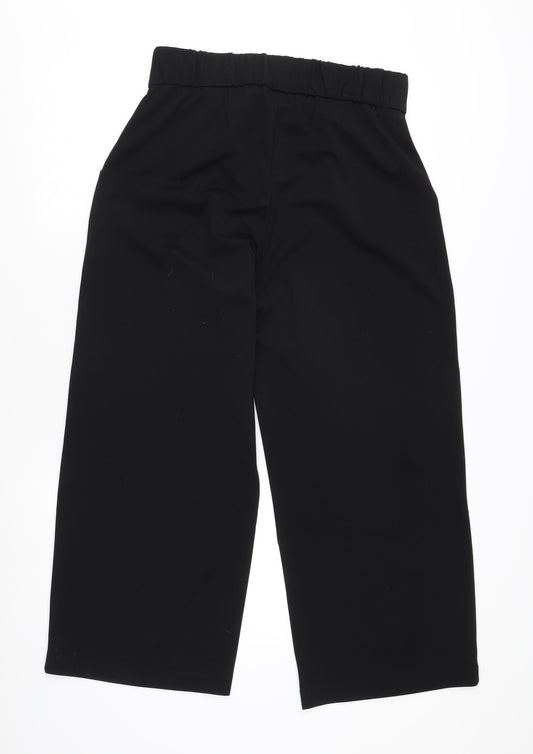 Jacqueline de Yong Women's Black Wide-Leg Trousers L