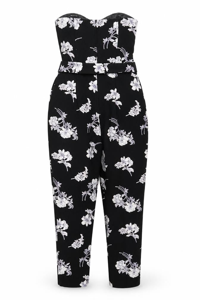 Womens UK Size 8 Miss Selfridge One-Piece Black Jumpsuit