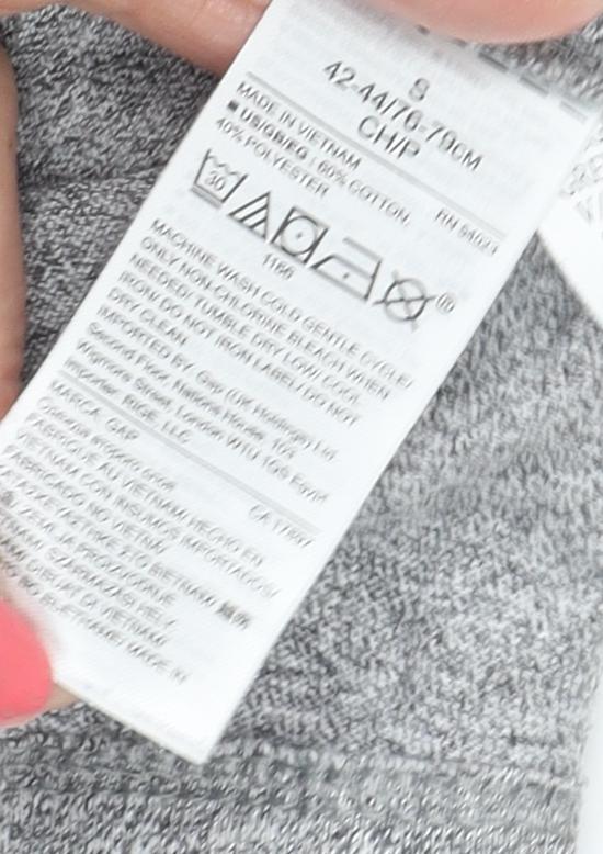 GAP Men's Grey Polo Shirt S Cotton Blend Casual