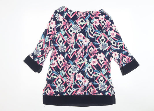 Womens UK Size 10 Marks and Spencer Multicoloured Tunic
