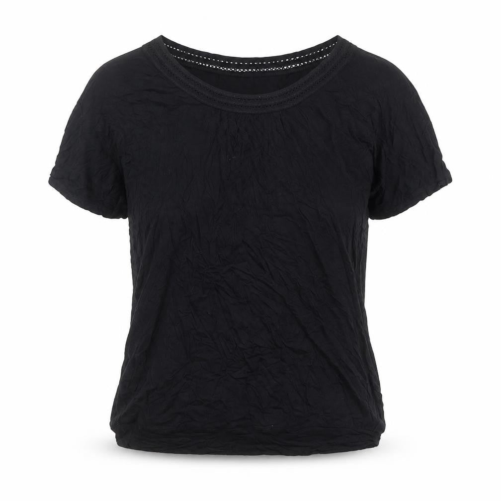 Womens UK Size M Wallis Black Basic T-Shirt