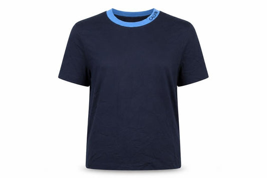 Unisex Adults UK Size XS Calvin Klein Blue Basic T-Shirt