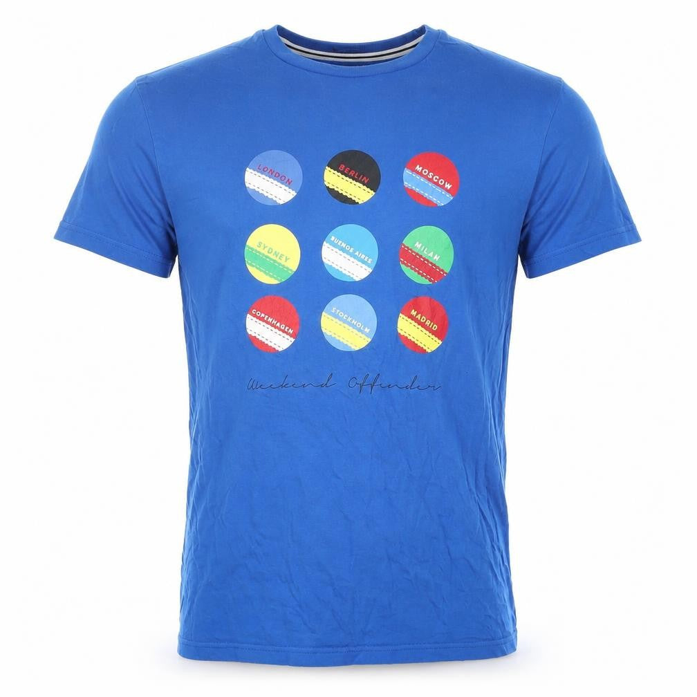 Mens UK Size S Weekend Offender Blue  T-Shirt