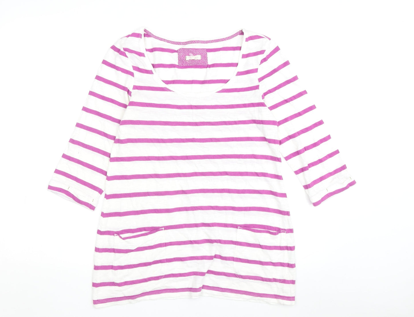 Womens UK Size 8 White Stuff Multicoloured Basic T-Shirt