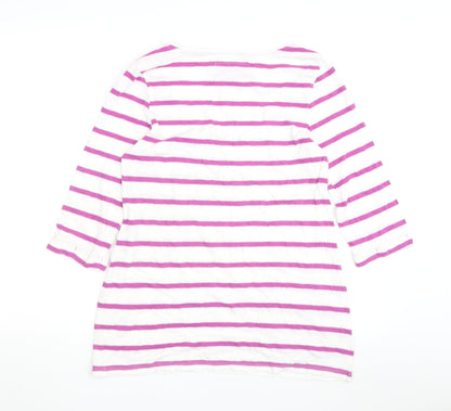 Womens UK Size 8 White Stuff Multicoloured Basic T-Shirt