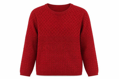 Womens UK Size S Isle Essentials Red Pullover Jumper