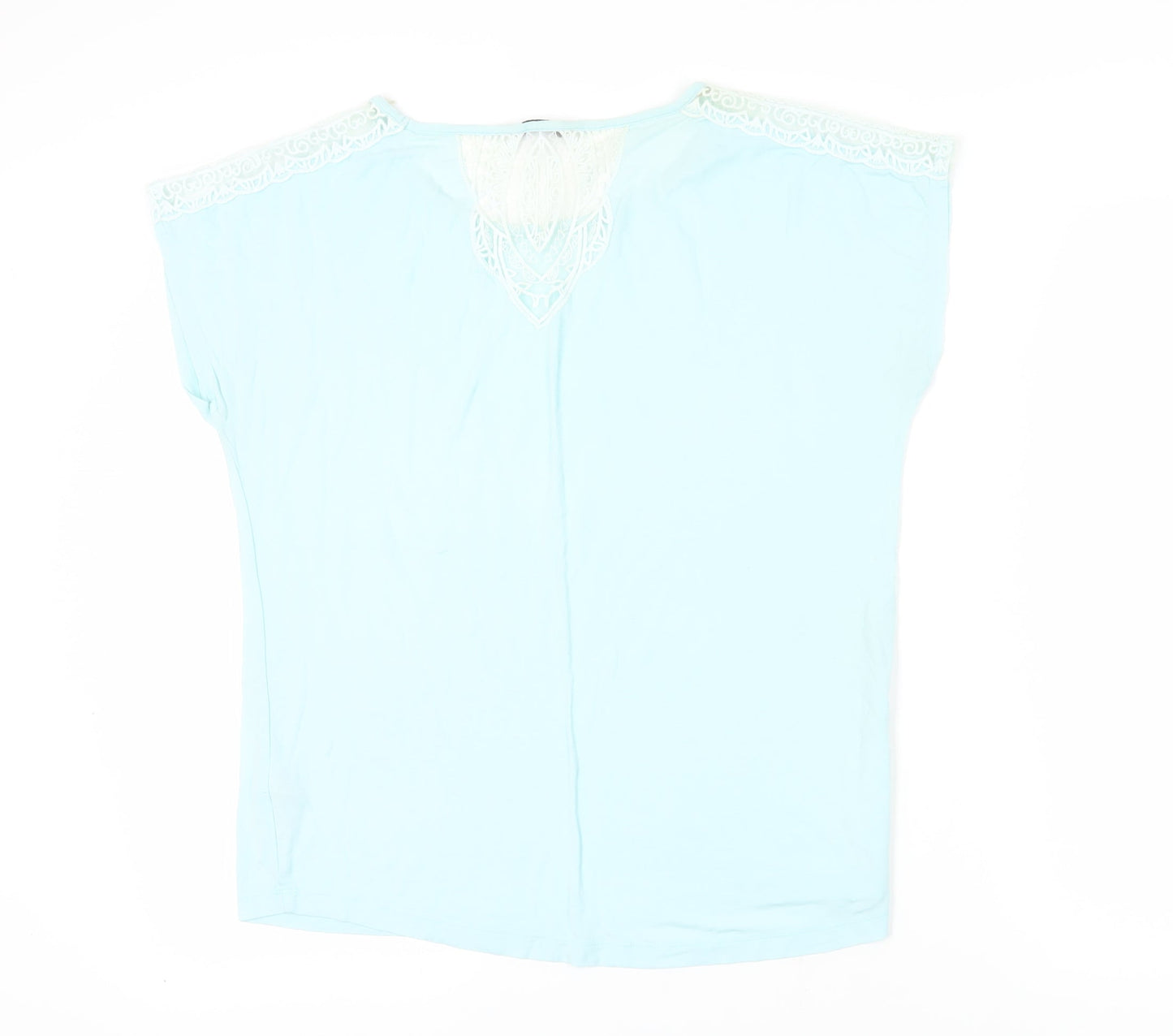 Womens UK Size 14 Marks and Spencer Blue Basic T-Shirt