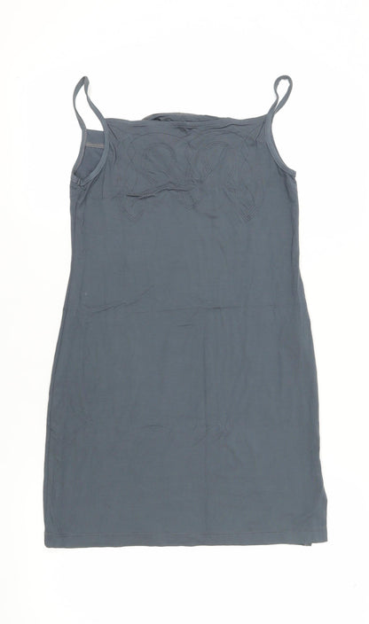 Diesel Womens Blue Slip Dress, Medium, Summer Casual Wear
