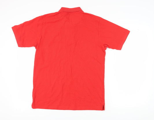 Marshall Artist Men's Red Polo M Short Sleeve Casual