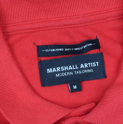 Marshall Artist Men's Red Polo M Short Sleeve Casual