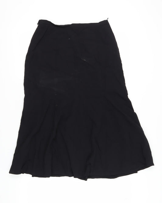 Marks and Spencer Women's Black Midi Skirt Size 12