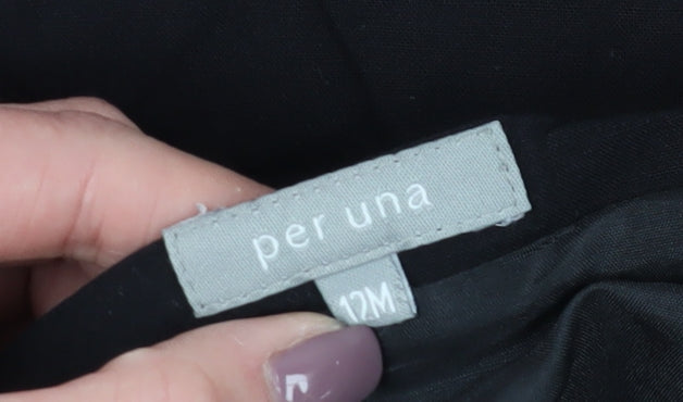 Marks and Spencer Women's Black Midi Skirt Size 12