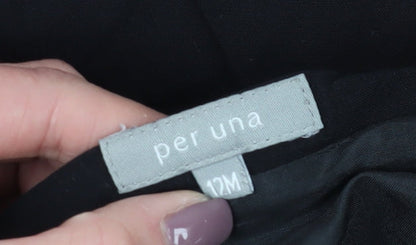 Marks and Spencer Women's Black Midi Skirt Size 12