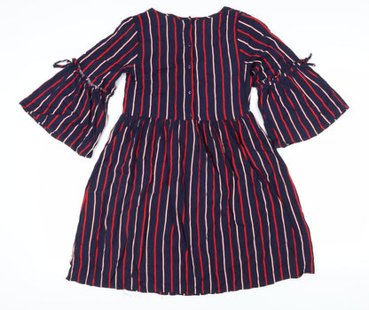 Next Girls Multicoloured Striped A-Line Dress 13 Years