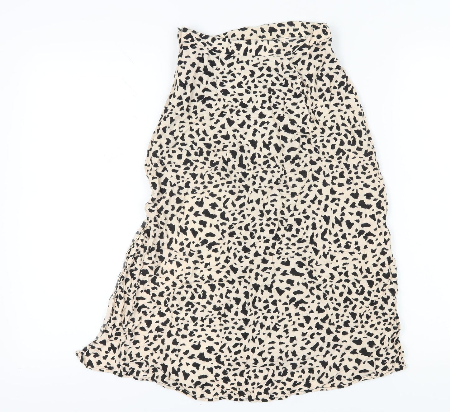 Motel Women's Black Animal Print Skirt 2XS