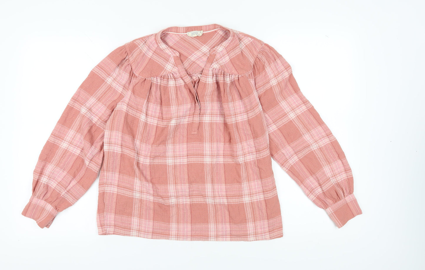 Womens UK Size 8 Fat Face Pink Tunic Blouse
