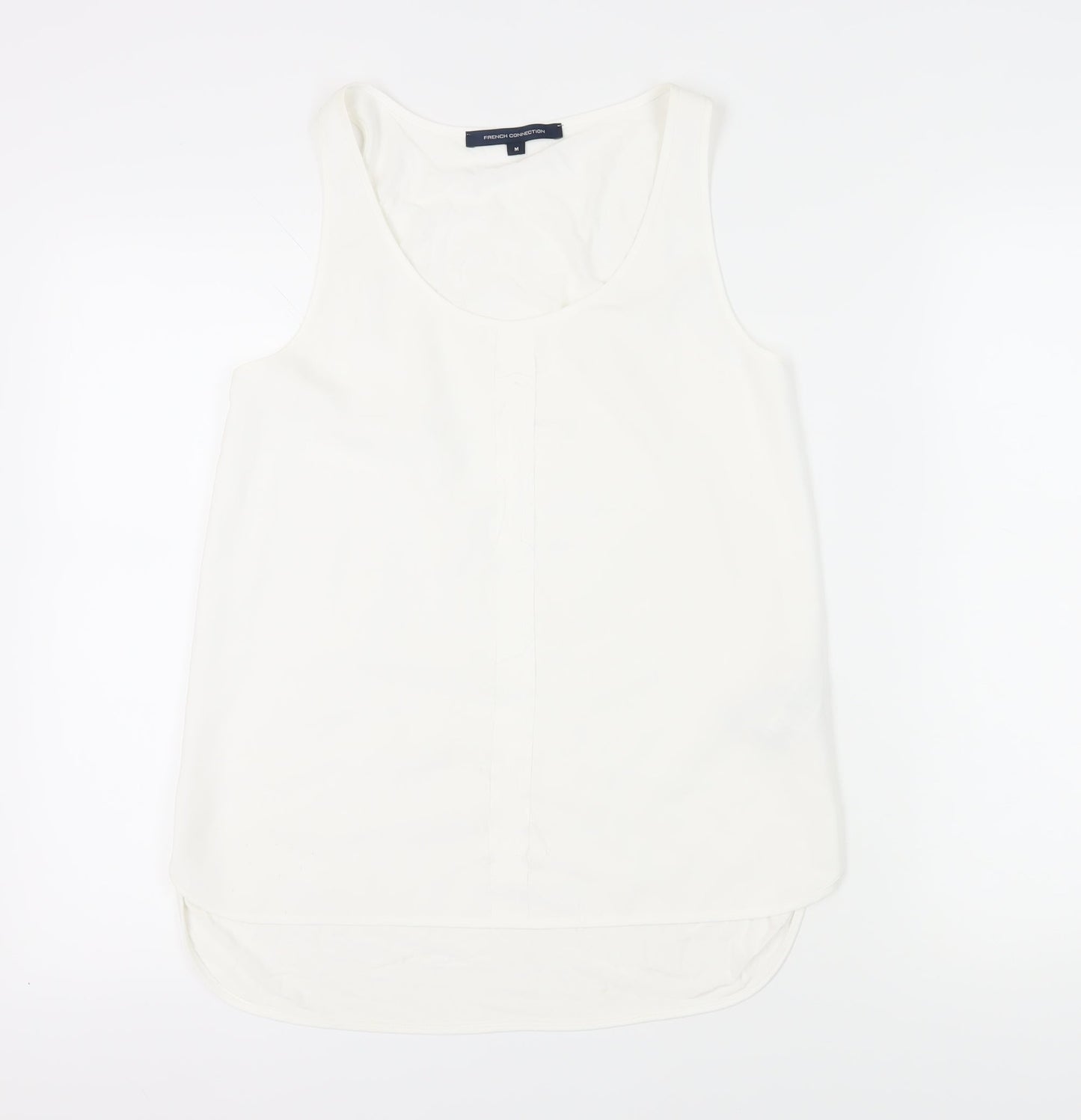 Womens UK Size M French Connection White Basic Tank