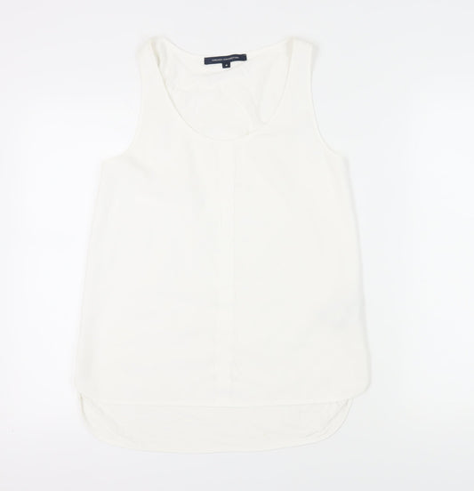 French Connection Women's White Tank Top M