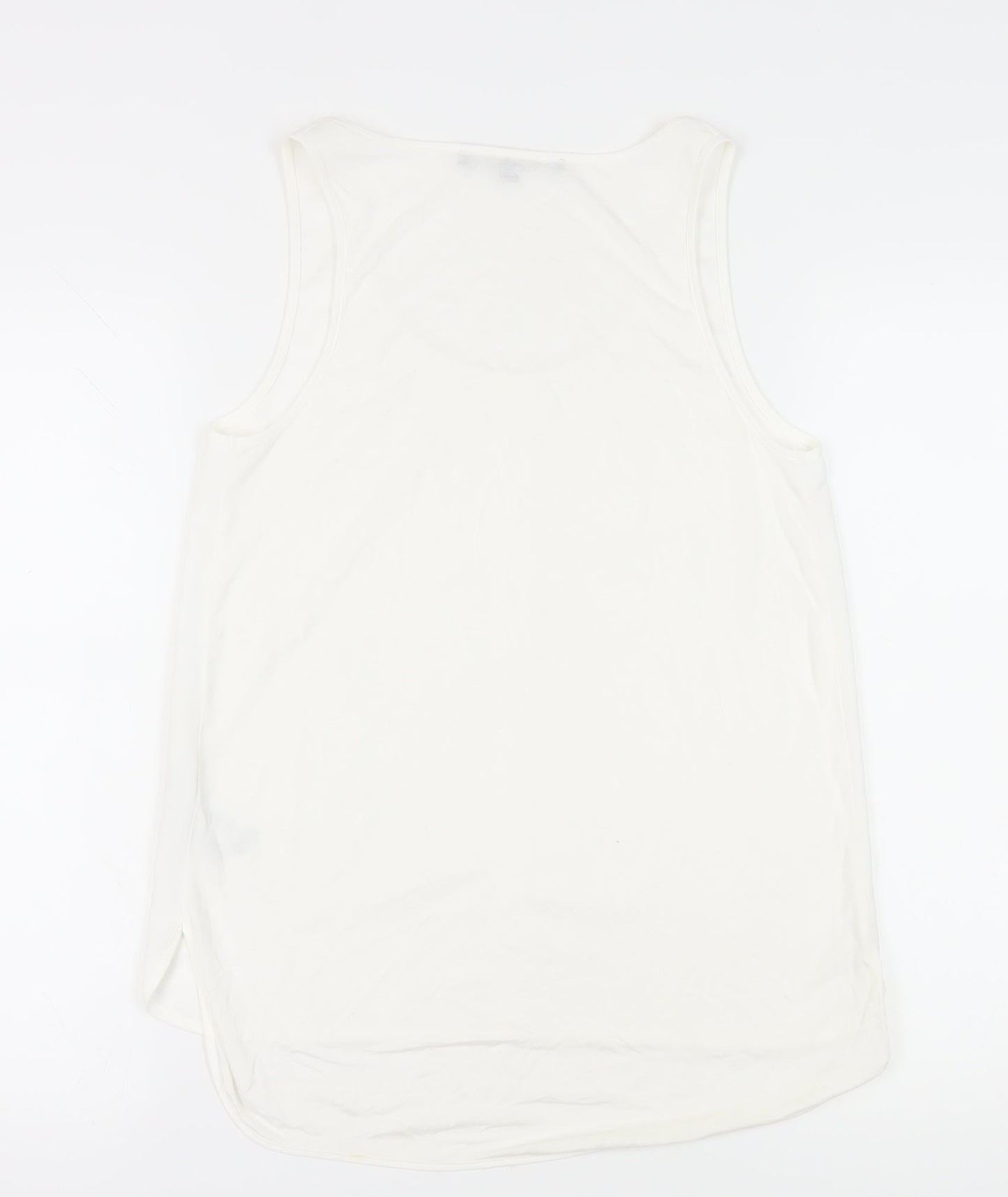 Womens UK Size M French Connection White Basic Tank