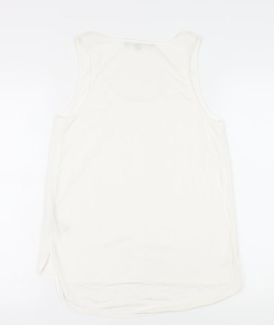 French Connection Women's White Tank Top M