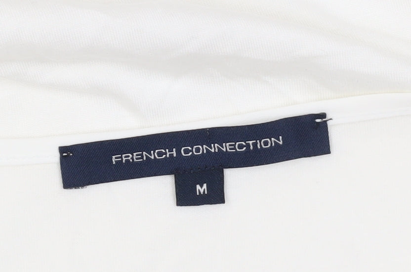Womens UK Size M French Connection White Basic Tank