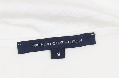 Womens UK Size M French Connection White Basic Tank