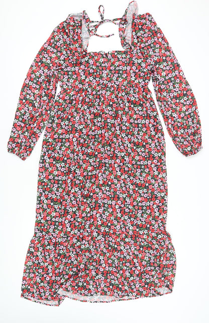 The Frolic Women's Floral Midi A-Line Dress Size 12
