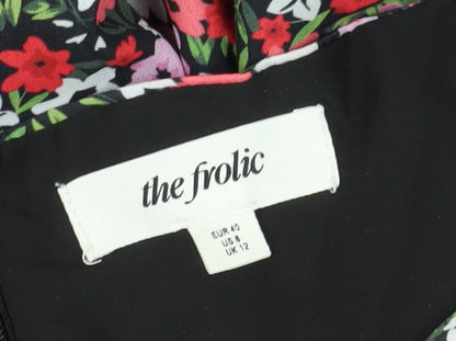 The Frolic Women's Floral Midi A-Line Dress Size 12